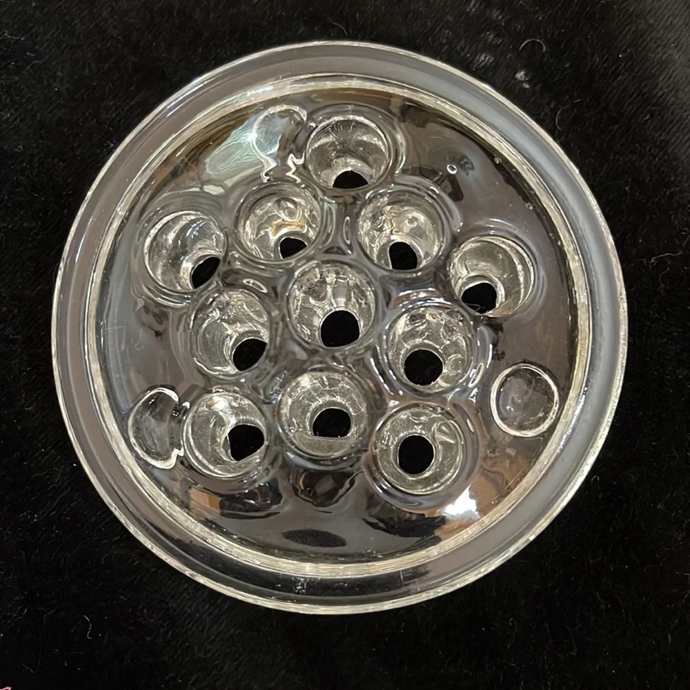 2 Vintage Glass Flower Frogs - Picture 6 of 7